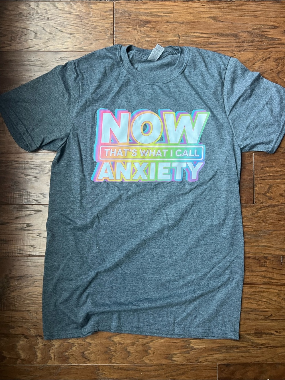 NOW That's What I Call Anxiety Graphic T-Shirt - Heather Gray